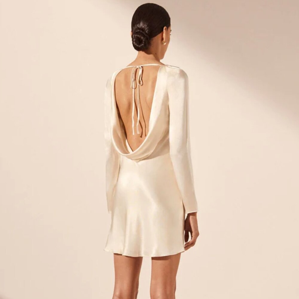 Shona Joy La Lune Backless Mini Dress